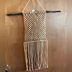 Macrame jewelry hanger